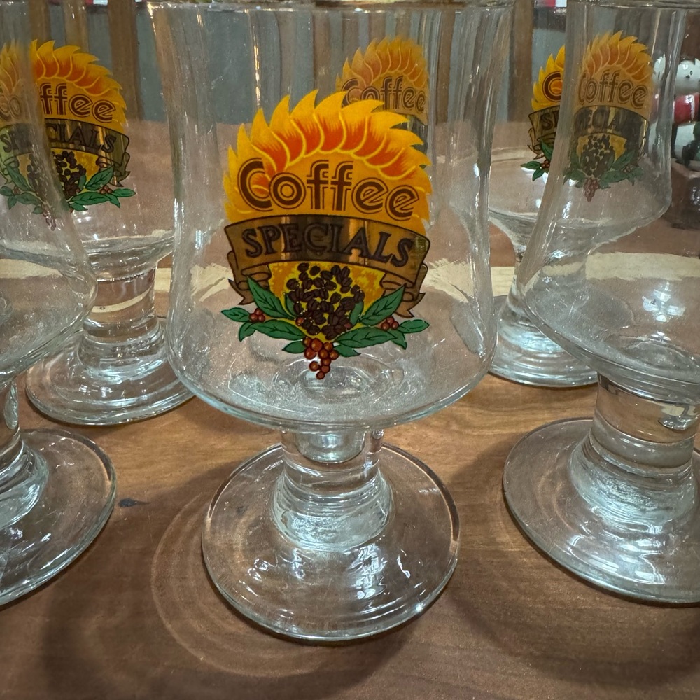 Coffee Specials Glass Mugs